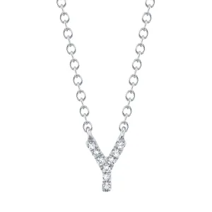 0.03CT DIAMOND NECKLACE - INITIAL Y