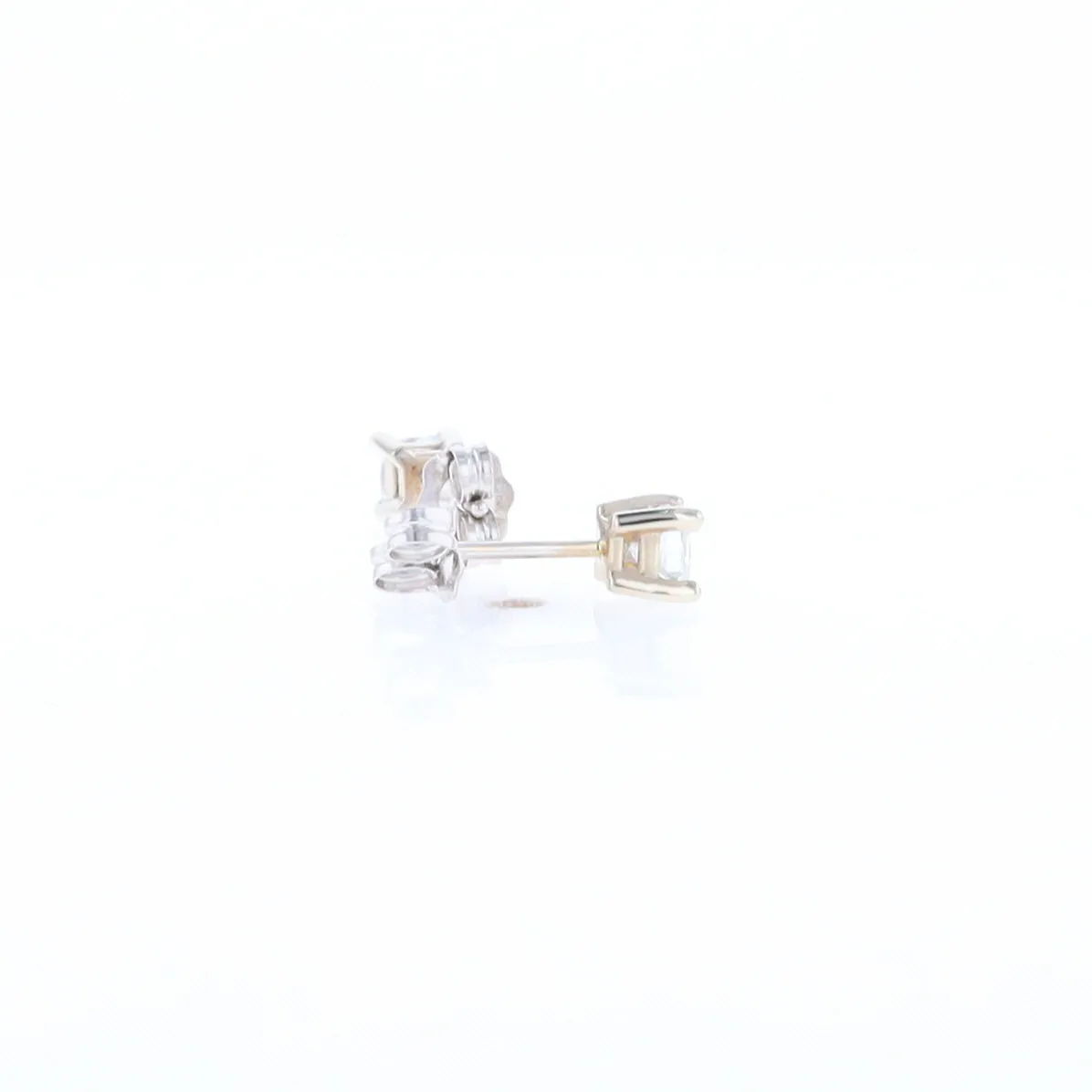 0.43ctw Princess Cut Diamond Stud Earrings