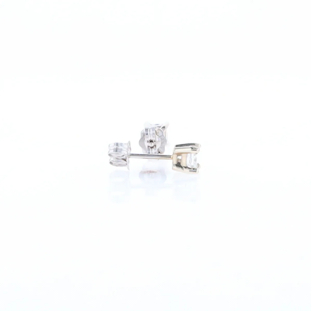 0.43ctw Princess Cut Diamond Stud Earrings