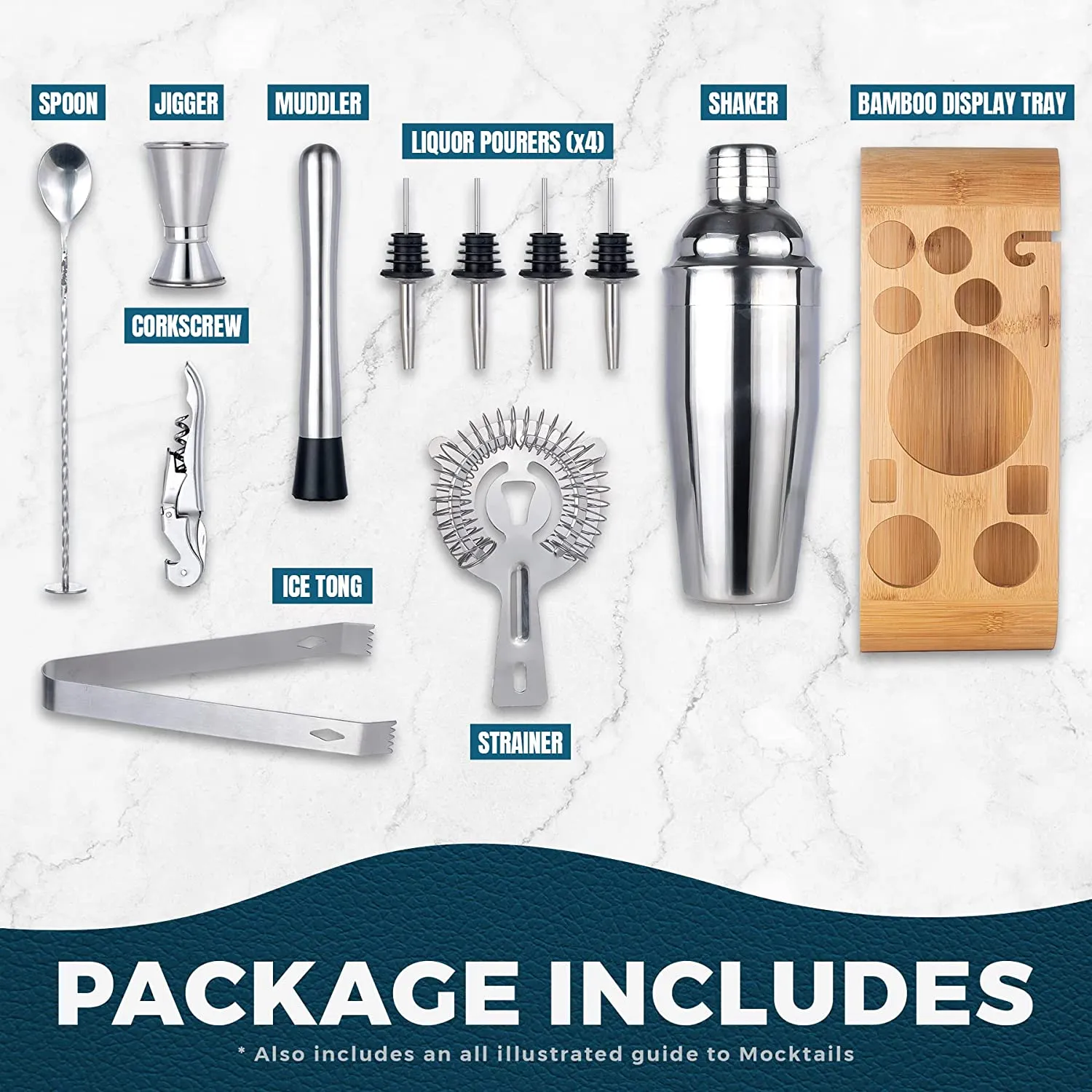 12-Piece Mixology Bartender Kit