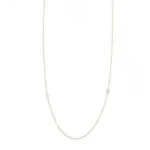 14K Yellow Gold Diamond by the Yard Necklace