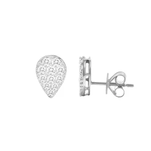 14KW 44D1.01CT TEAR DROP DIAMOND EARRING  (118E414087W14)