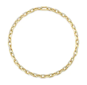 8.72CT DIAMOND PAVE LINK NECKLACE