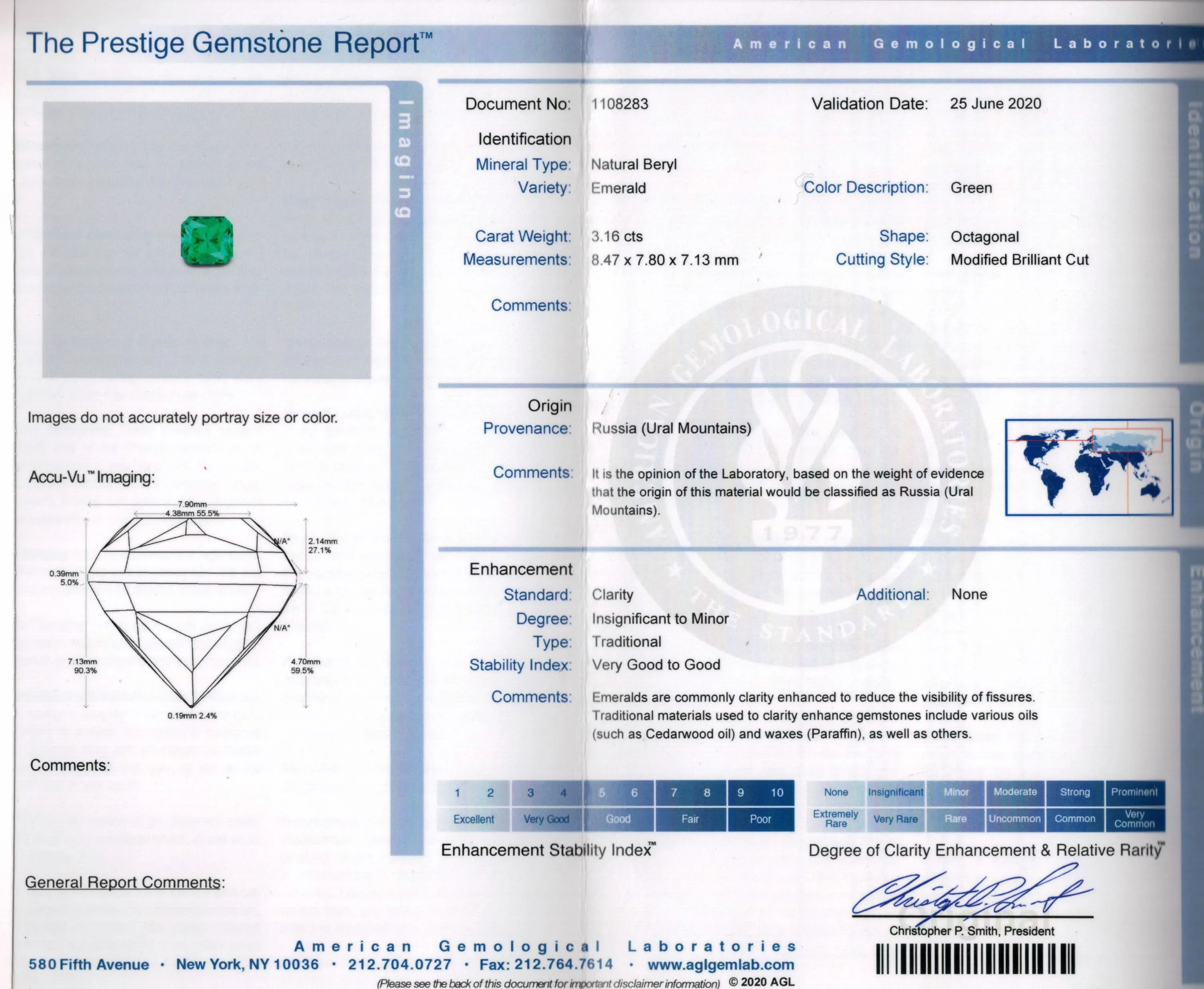 AGL Insignificant VVS 4.66ctw Natural Green Emerald Diamond Platinum 18k YG Ring