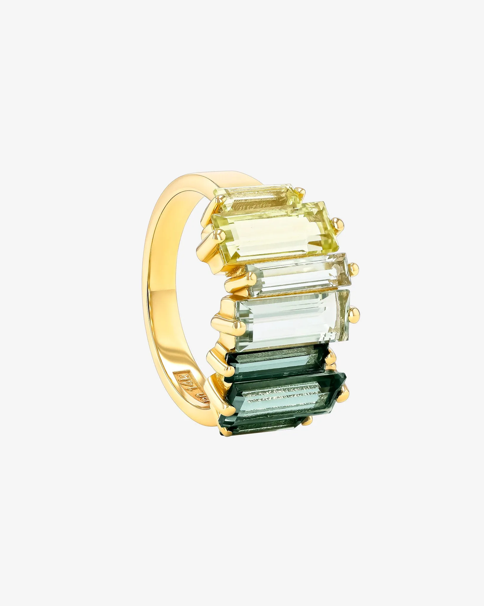 Amalfi Reborn Green Ombre Stacker Half Band