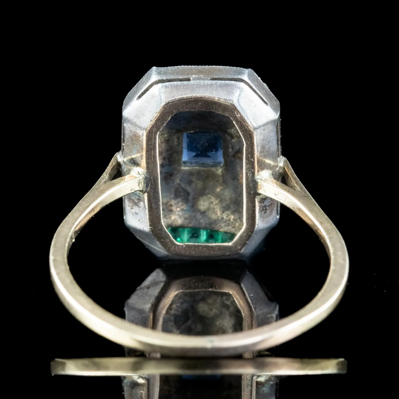 Antique Art Deco Paste Cocktail Ring