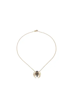 Avispa 18K Gold Necklace w. Diamond