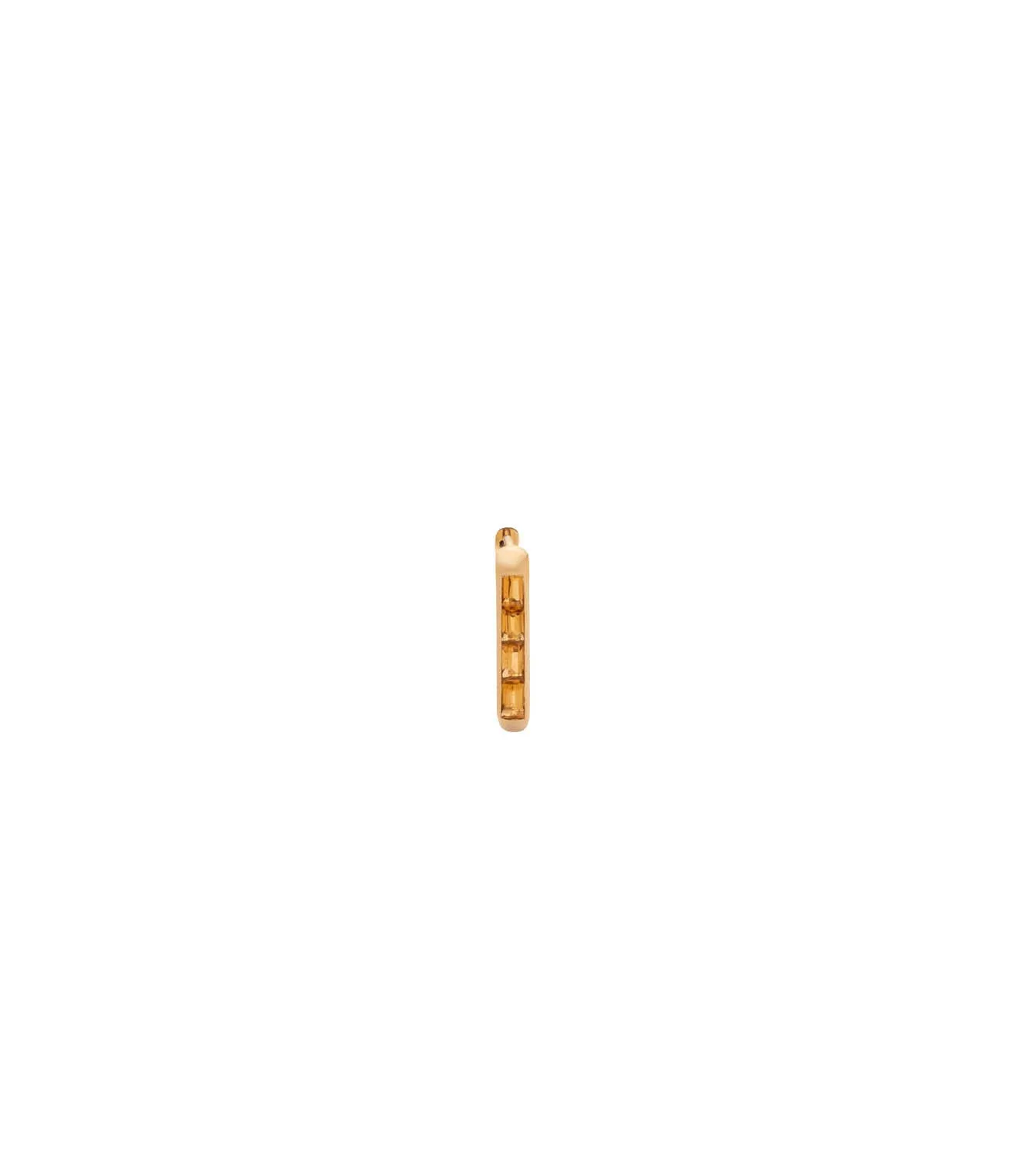 Baguette Ear Fob Champagne Citrine