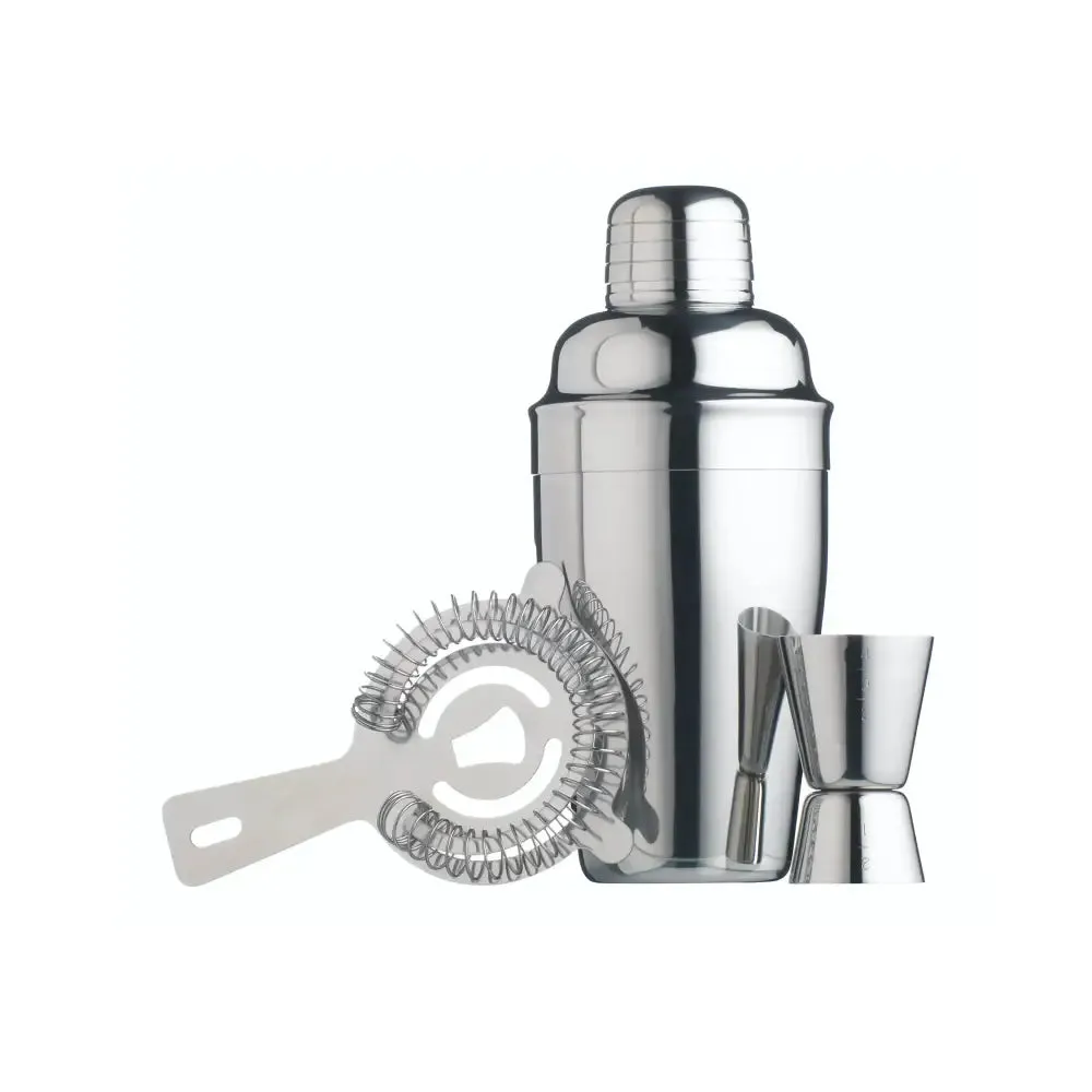 Barcraft Stainless Steel 3 Piece Cocktail Set