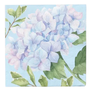 Cocktail Napkin Hydrangea Foil 3 Ply/20pk