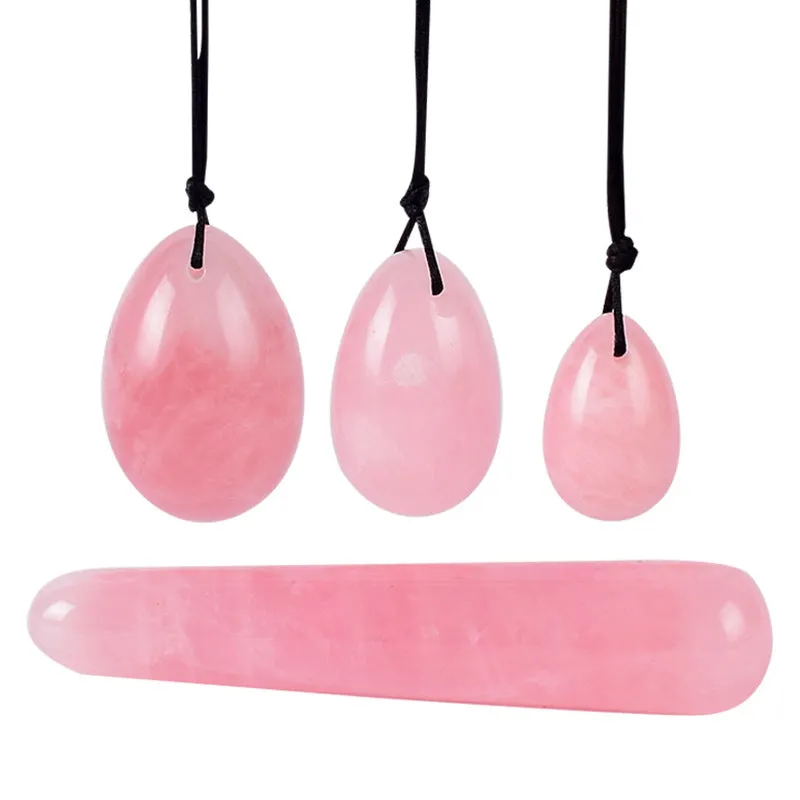 Crystal Massage Ball Egg-Shaped Craft Postpartum Exercise Training Ball Massage Stick Jade Powder