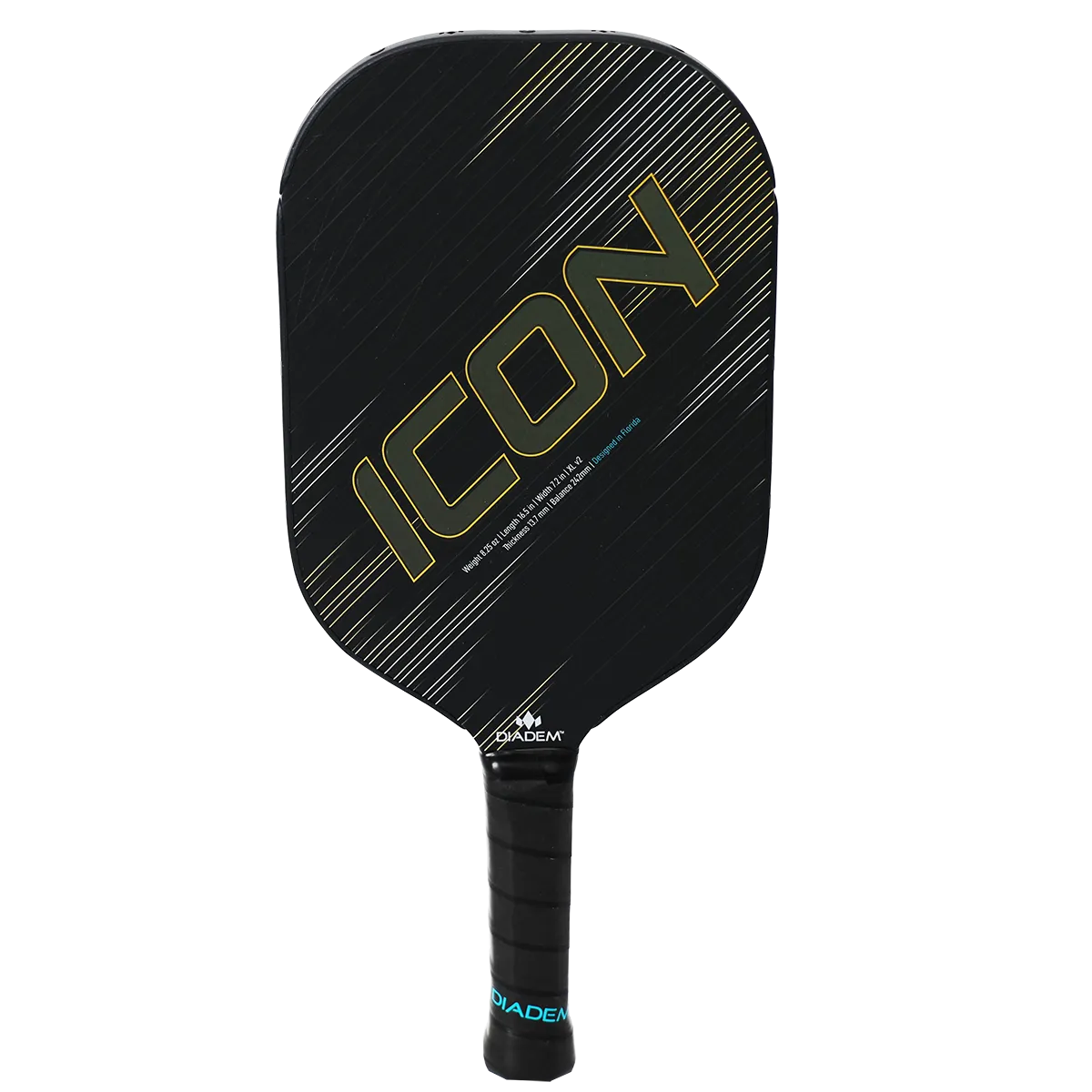 Diadem Icon V2 XL Pickleball Paddle Black