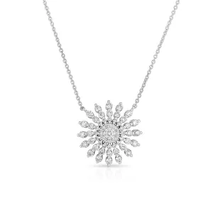 Diamond Sunburst Necklace