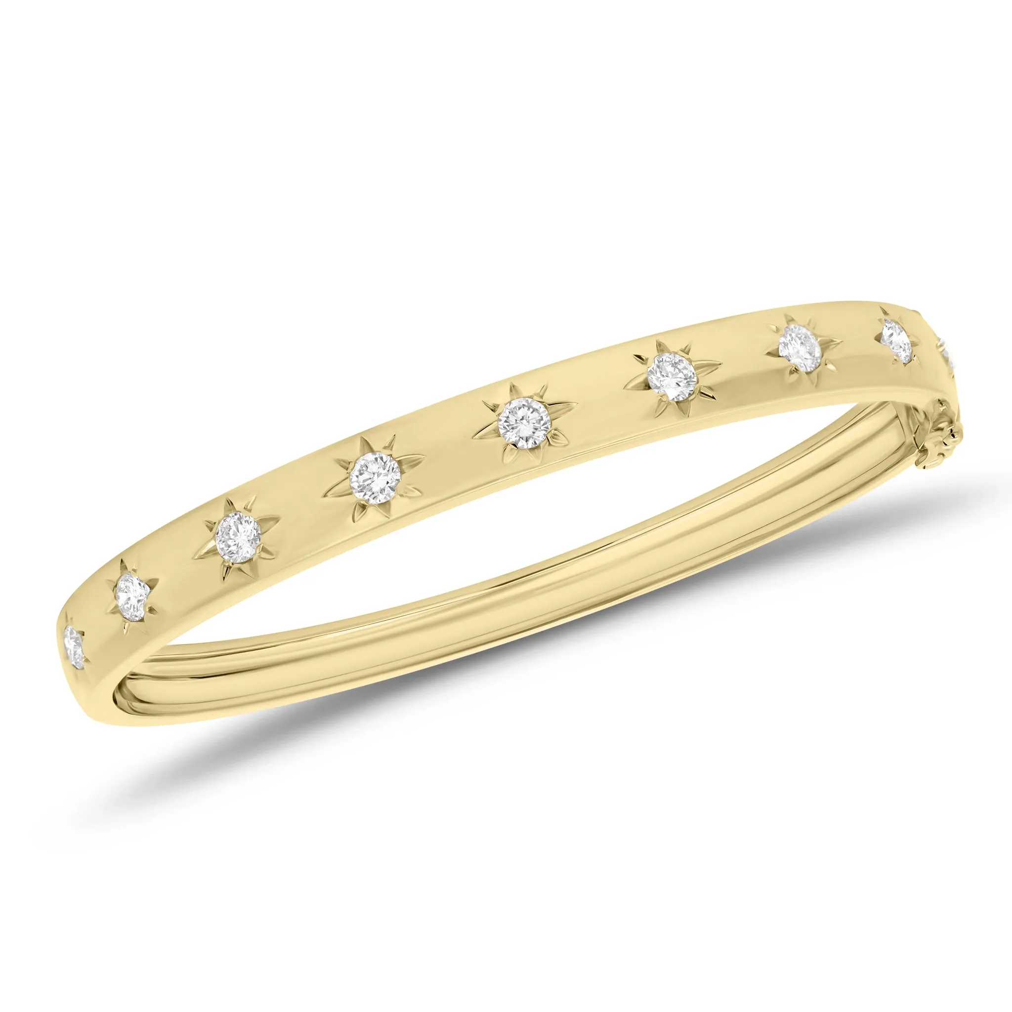 Diamond Suns Bangle Bracelet