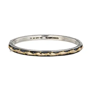 Dolphin Hinged Bangle Bracelet