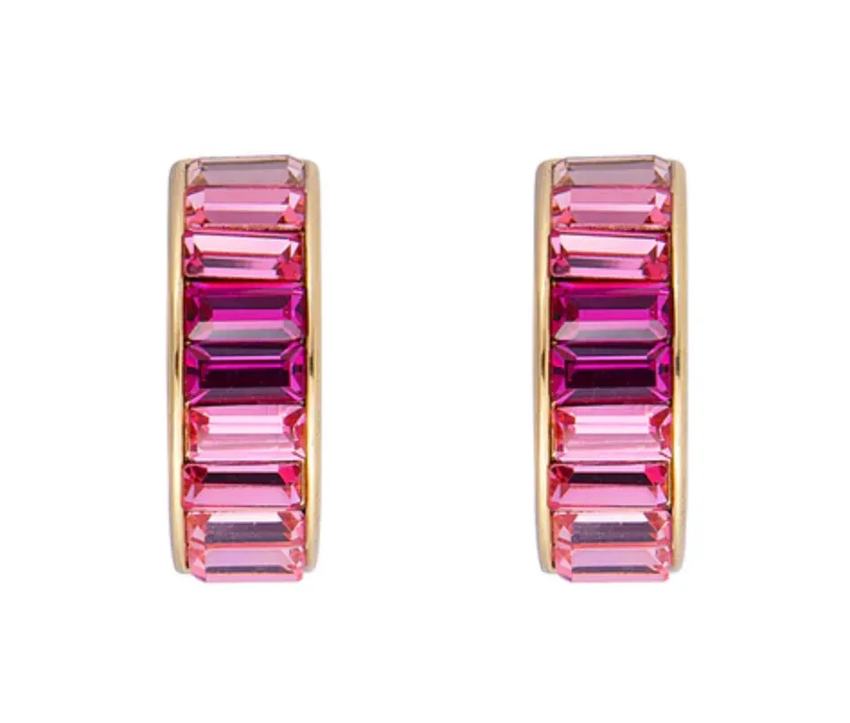 Fairley Pink Ombre Midi Hoops