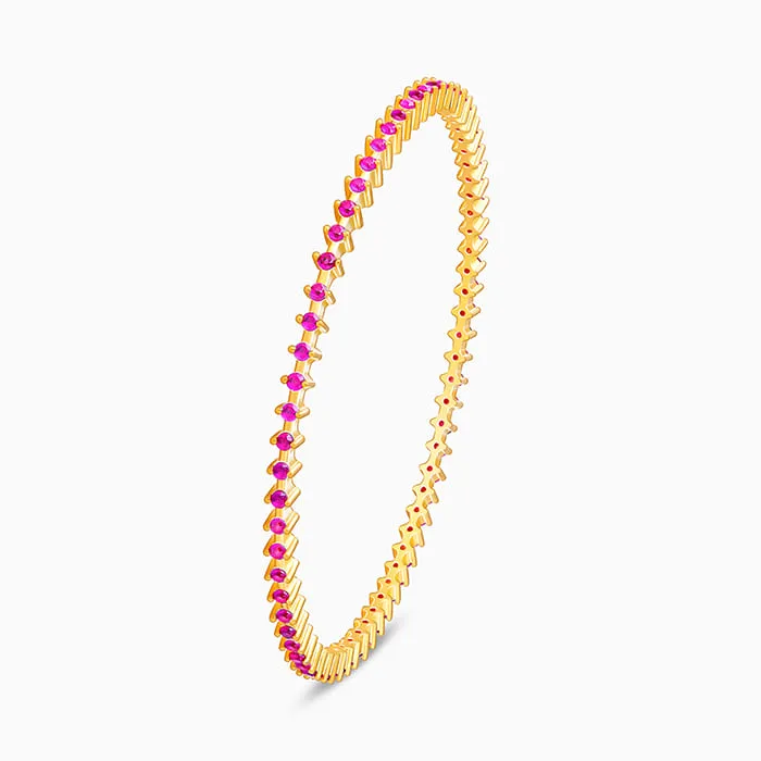 Golden Royal Pink Celebration Bangle