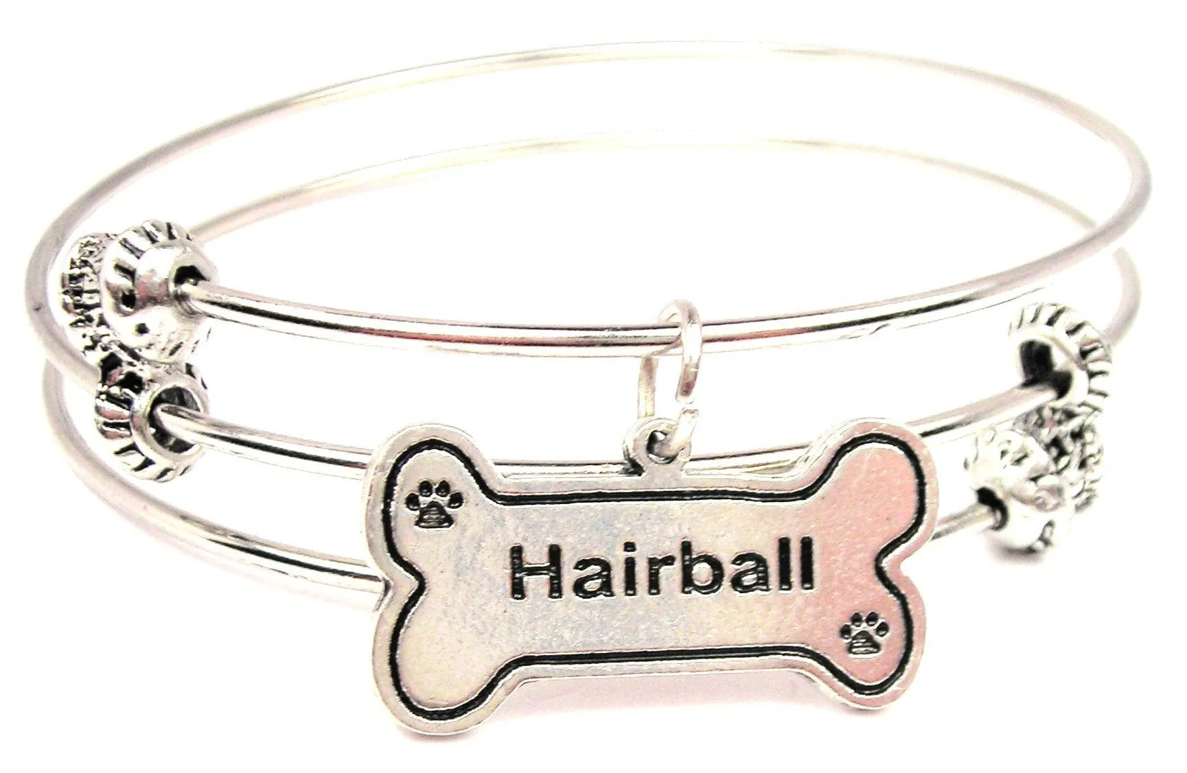 Hairball Triple Style Expandable Bangle Bracelet