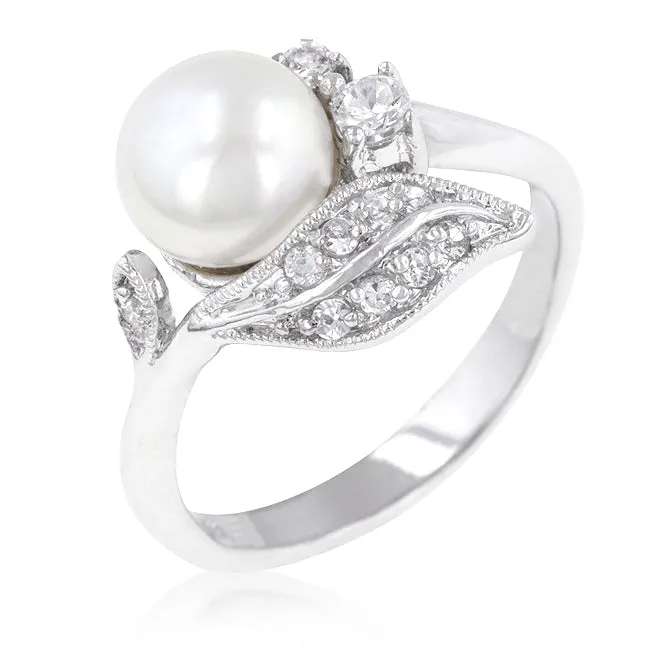 Holly Classic Freshwater Pearl Ring | 0.8ct