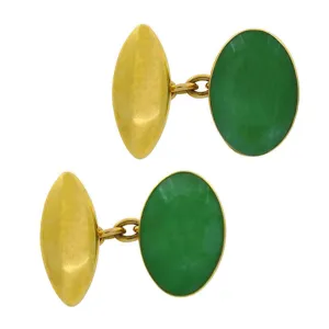 Jade Cuff Links