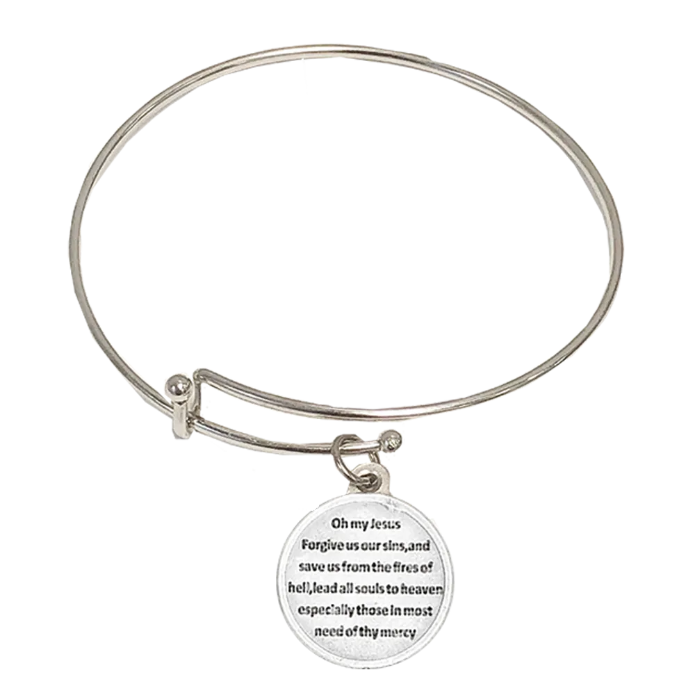 Lady of Fatima Bangle Bracelet