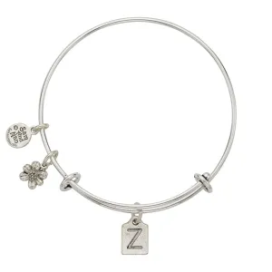 Letter Z Charm Bangle Bracelet