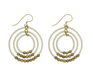 <br> Gyroscope Earring <br> Cream