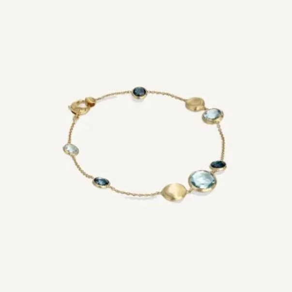 Marco Bicego Jaipur 18k Gold Gemstone Bracelet Blue