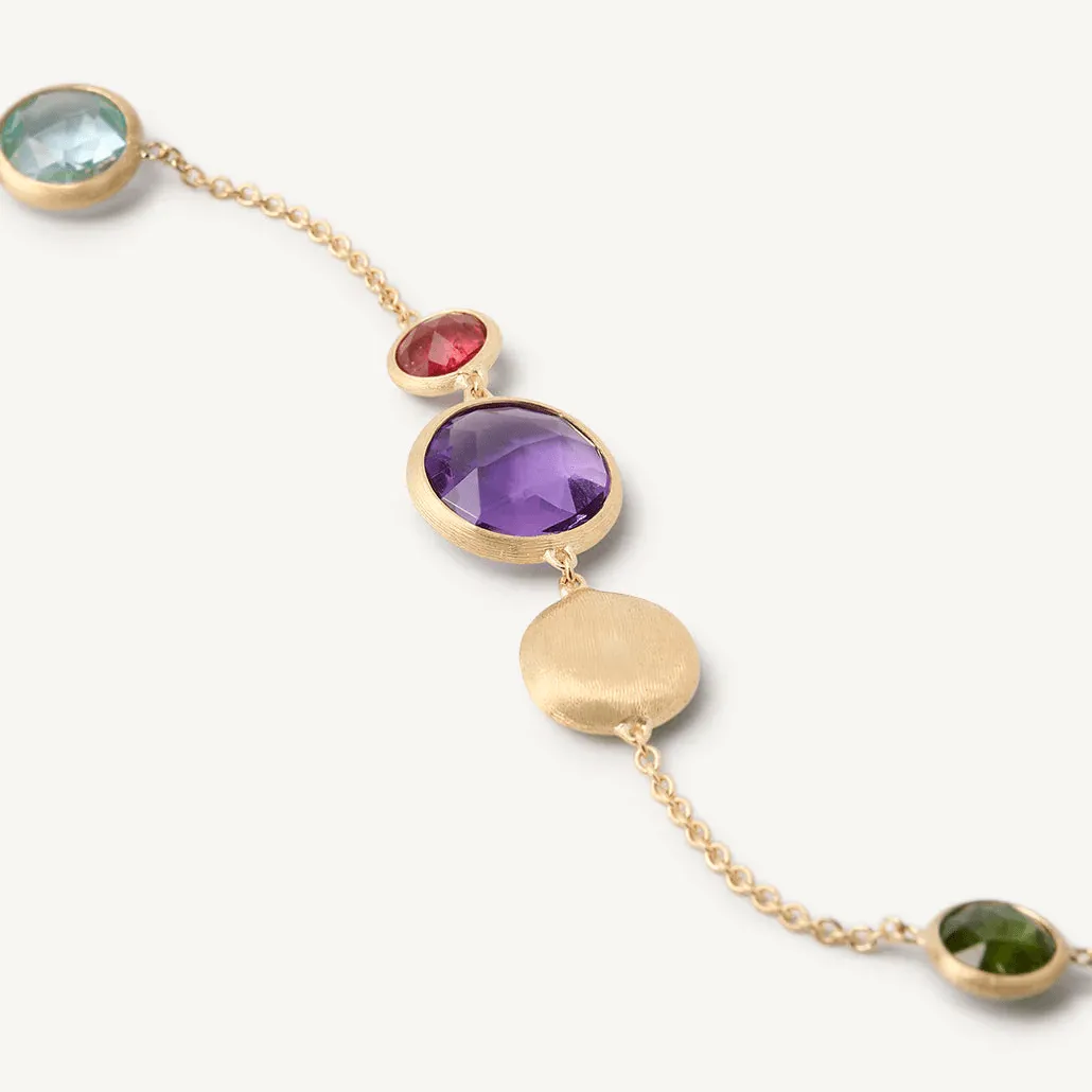 Marco Bicego Jaipur 18k Gold Gemstone Bracelet Multi Coloured