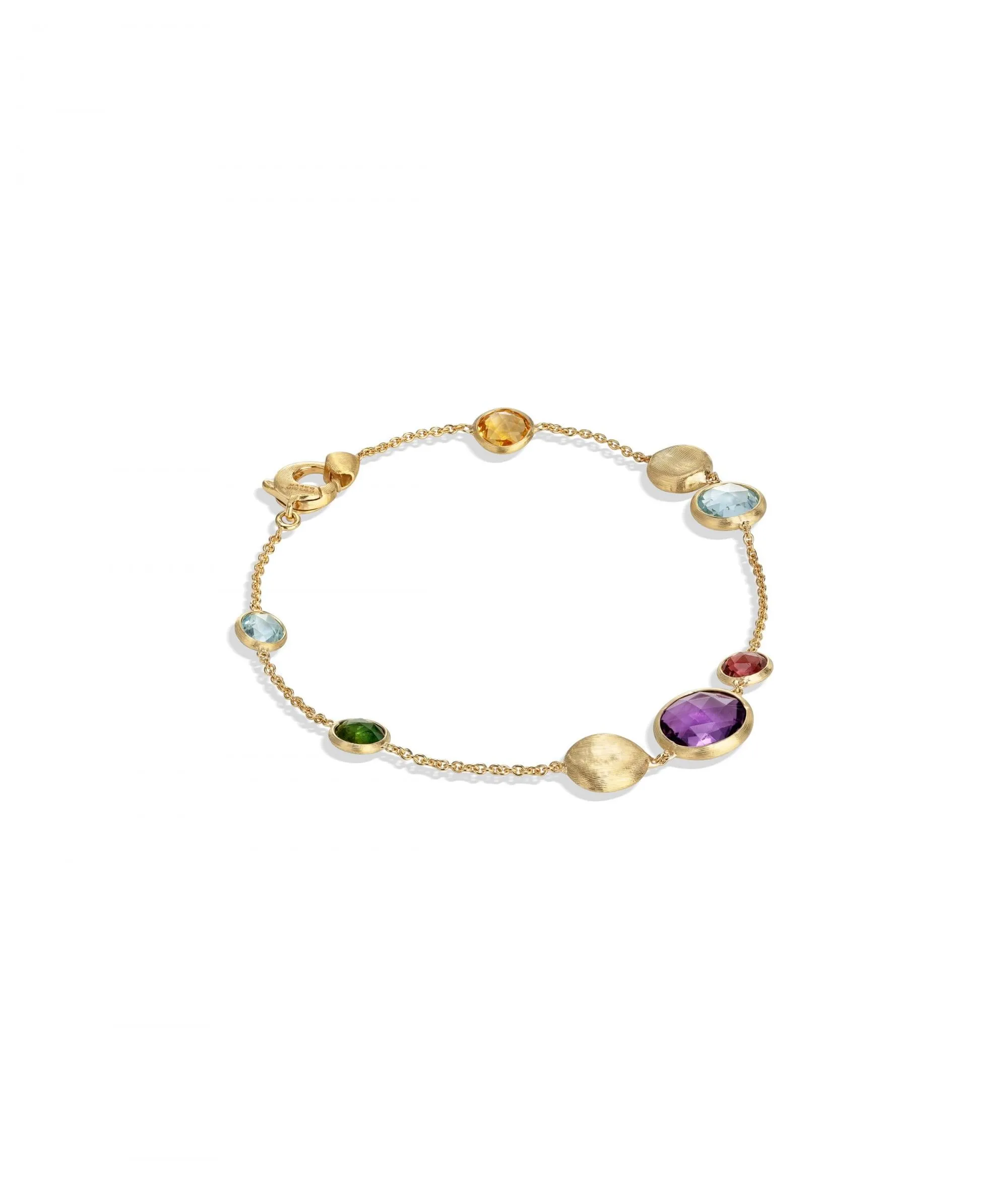 Marco Bicego Jaipur 18k Gold Gemstone Bracelet Multi Coloured