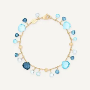 Marco Bicego Paradise Blue Topaz and 18k Gold Gemstone Bracelet