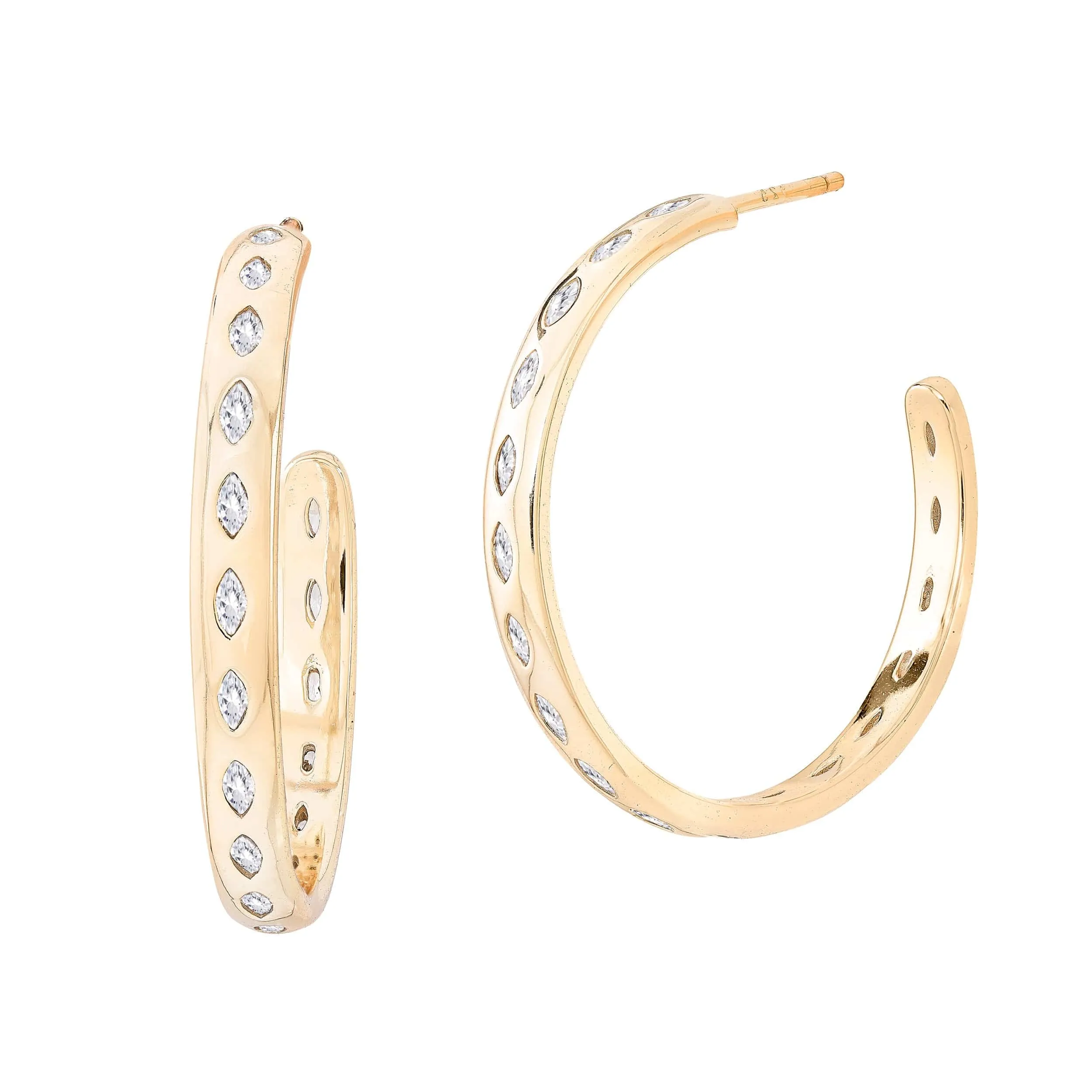 Marquise | Hoop Earrings