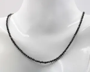 Natural Black Diamond Beads Black Beads DIY Necklace Diamond Beads Black Diamond DIY Necklace for Women April Necklace Inches SKU 6142776