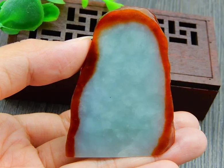 Natural Jade Jadeite Raw (41g, 57X42X7mm)