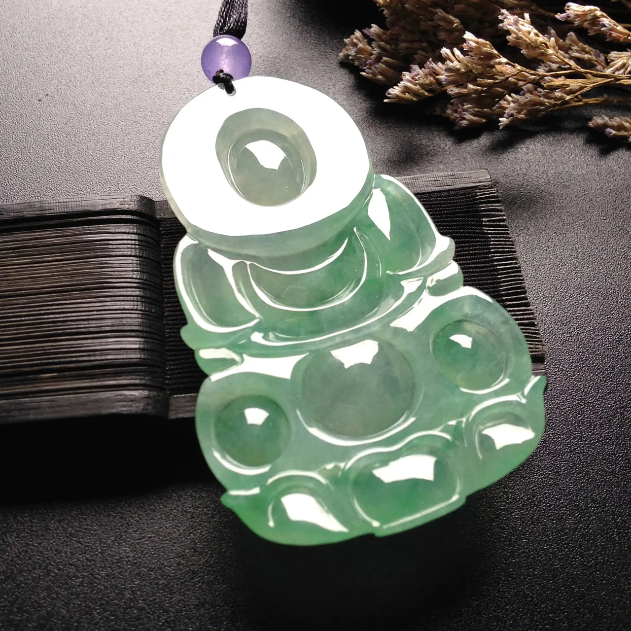 Natural Jade Pendant Jadeite Guan Yin Pendant PT549