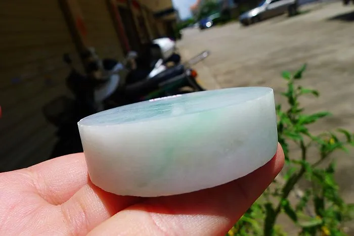 Natural Jade Rough Jadeite Raw (111g,5.3X1.45cm)