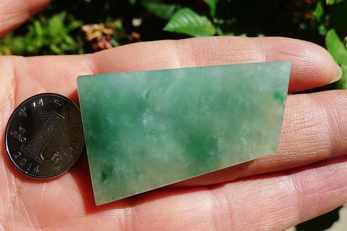 Natural Jade Rough Jadeite Raw (12.5g,4.5X2.6X0.68cm)