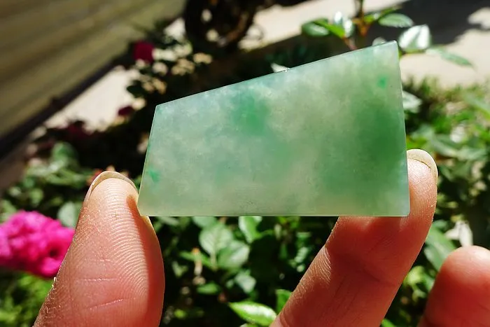 Natural Jade Rough Jadeite Raw (12.5g,4.5X2.6X0.68cm)