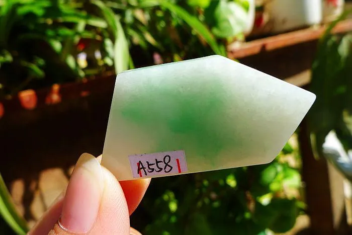 Natural Jade Rough Jadeite Raw (13.5g,4.1X2.3X0.45cm)