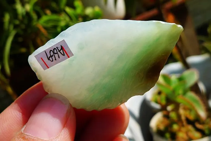 Natural Jade Rough Jadeite Raw (19g,4.4X3X0.7cm)