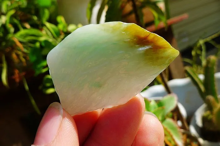 Natural Jade Rough Jadeite Raw (19g,4.4X3X0.7cm)