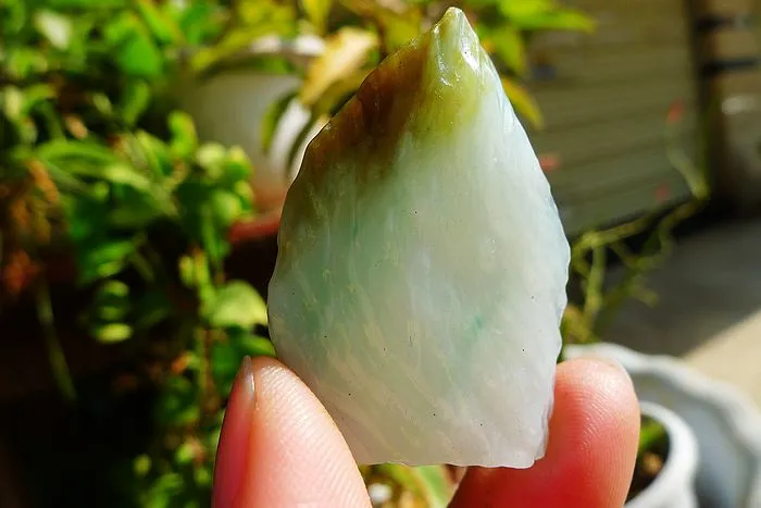 Natural Jade Rough Jadeite Raw (19g,4.4X3X0.7cm)