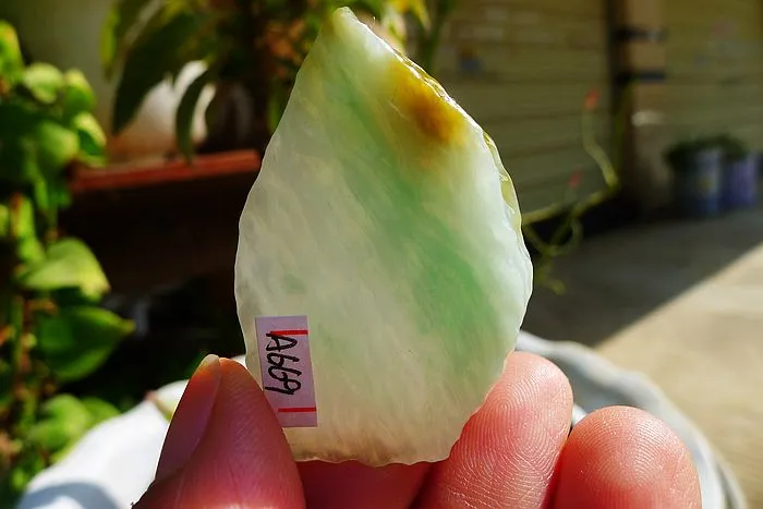 Natural Jade Rough Jadeite Raw (19g,4.4X3X0.7cm)