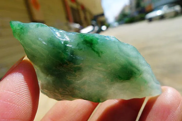 Natural Jade Rough Jadeite Raw (22g,5.7X2.5X0.8cm)