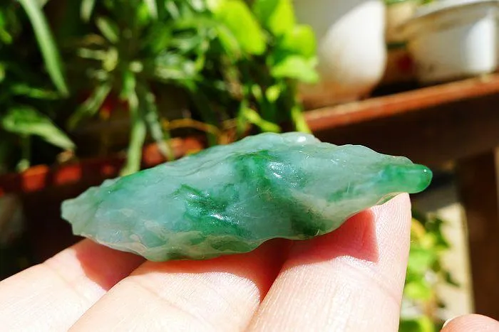 Natural Jade Rough Jadeite Raw (22g,5.7X2.5X0.8cm)