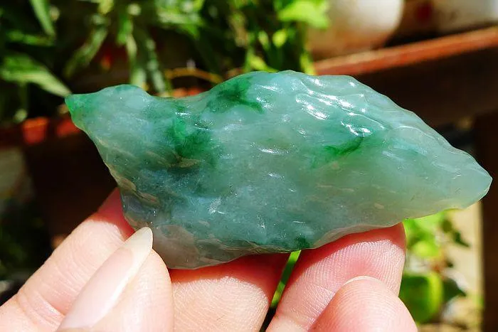 Natural Jade Rough Jadeite Raw (22g,5.7X2.5X0.8cm)