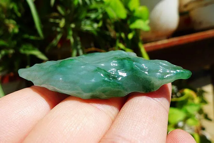 Natural Jade Rough Jadeite Raw (22g,5.7X2.5X0.8cm)