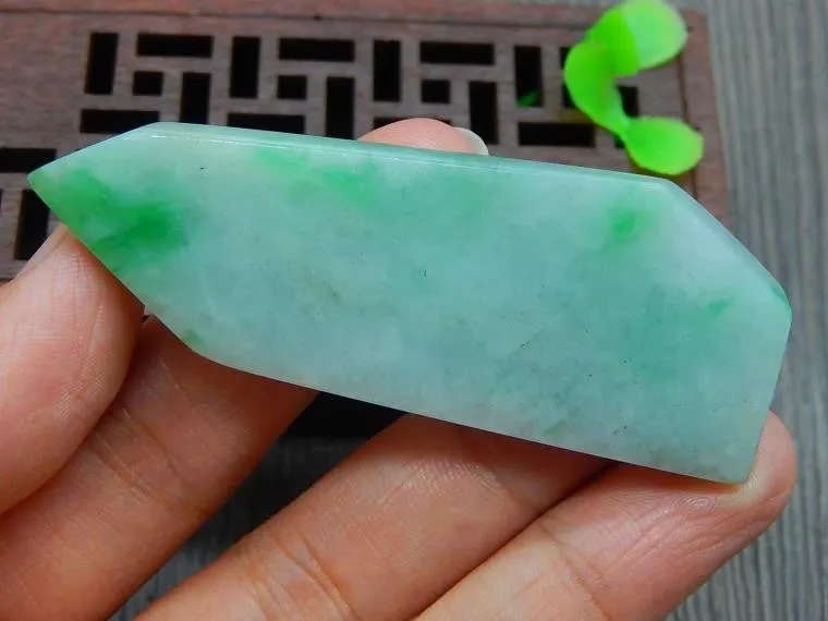 Natural Jade Rough Jadeite Raw (23g, 66X24X5.7mm)