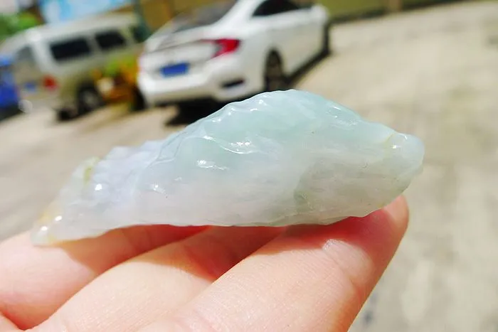 Natural Jade Rough Jadeite Raw (30.5g,6X2.2X1.4cm)