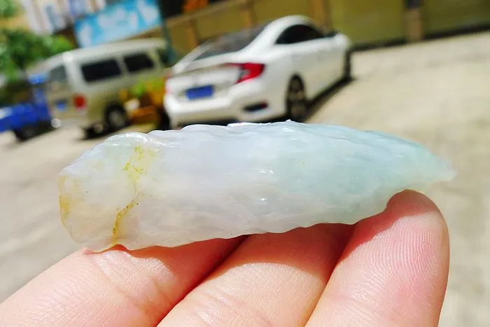 Natural Jade Rough Jadeite Raw (30.5g,6X2.2X1.4cm)